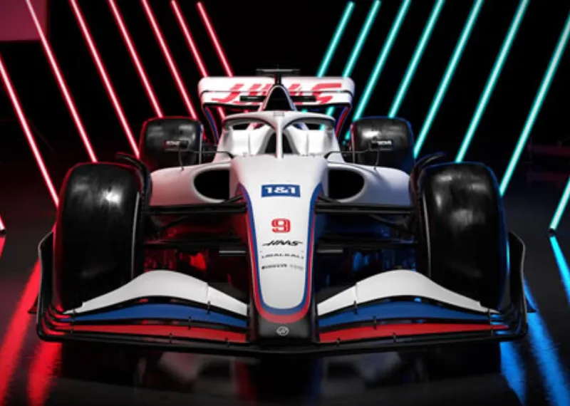 Haas 2022 Formula 1 aracı VF-22'yi sergileyen bir dizi dijital görüntü yayınladı