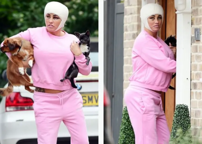 Katie Price Estetik Operasyonu sonrası görüntülendi